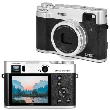 Digital Camera with High-Resolution Sensor, 5K Video, Rear Selfie Lens & WiFi Connectivity
