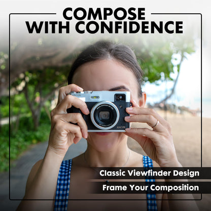 Digital Camera with High-Resolution Sensor, 5K Video, Rear Selfie Lens & WiFi Connectivity