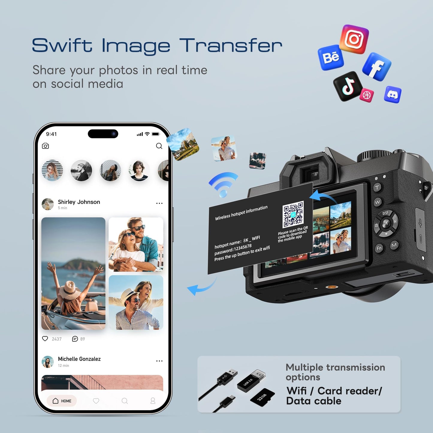8K Digital Camera with Dual-Lens System & High-Resolution Photography Features