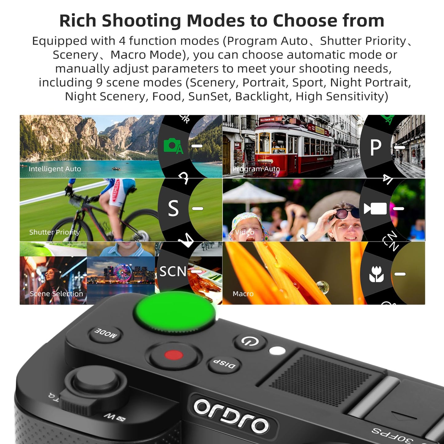 Digital Camera with 64MP Sensor, 5K Video, Autofocus, Flip Screen, Optical Zoom & Vlogging Features
