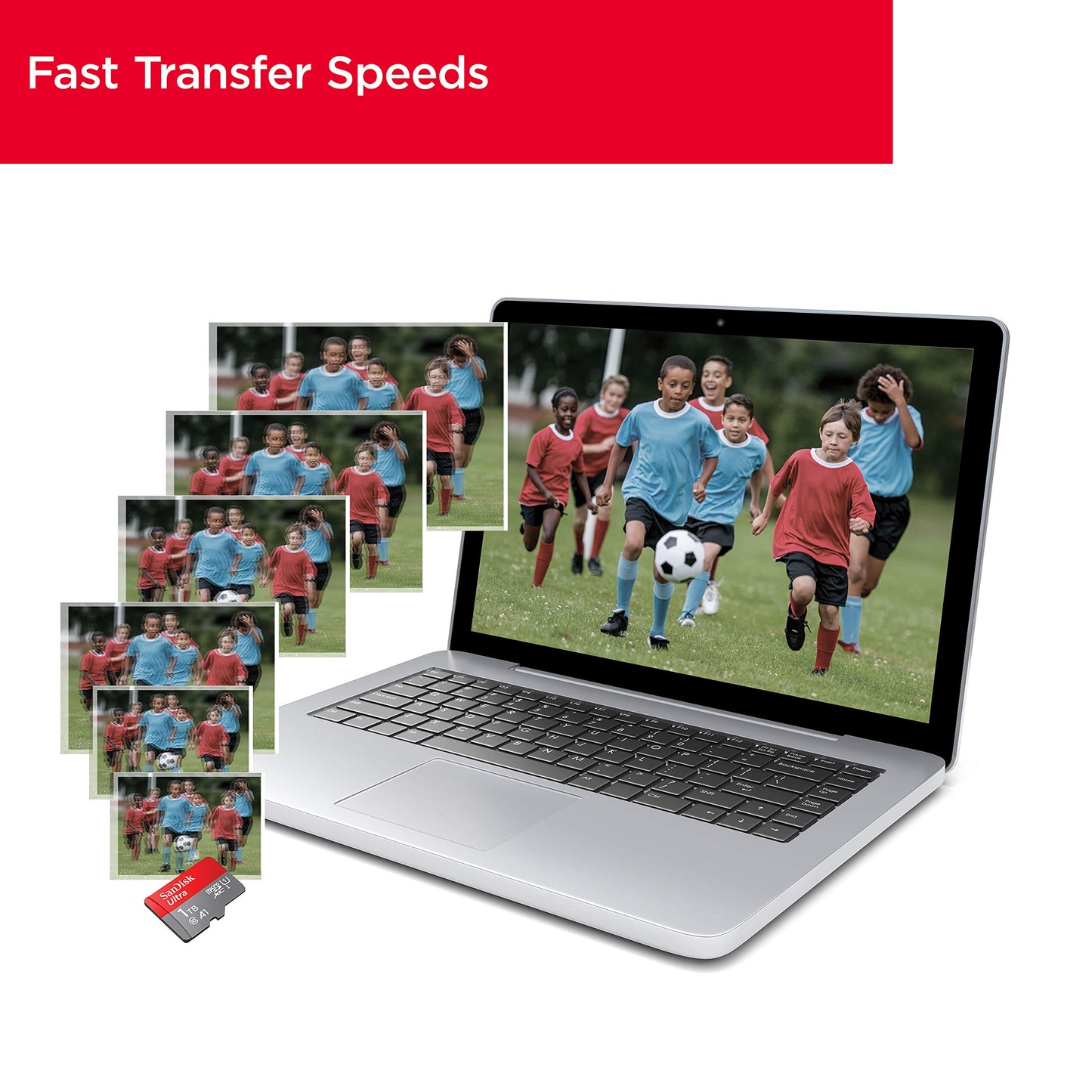 MicroSD Memory Card with Adapter, High-Speed UHS-I, Full HD & A1 Performance