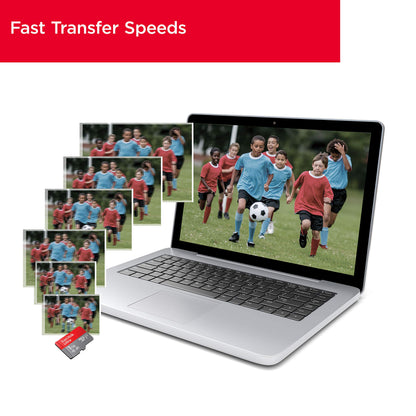 MicroSD Memory Card with Adapter, High-Speed UHS-I, Full HD & A1 Performance